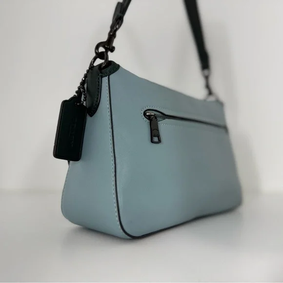 COACH Soft Tabby Shoulder Bag In Colorblock
Blue & Dark Forest Green NWT - Picture 4 of 14